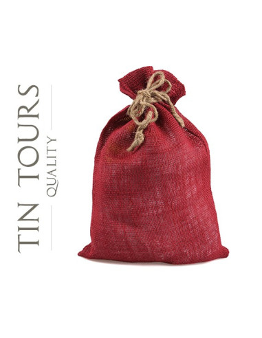 Worek z juty czerwony 26x38 cm Worek z juty czerwony 26x38 cm