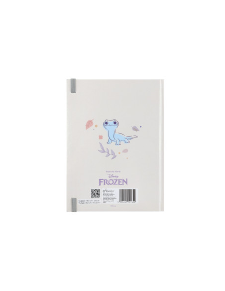 Pamiętnik z zakładką i długopisem zamykany na gumkę Kraina Lodu