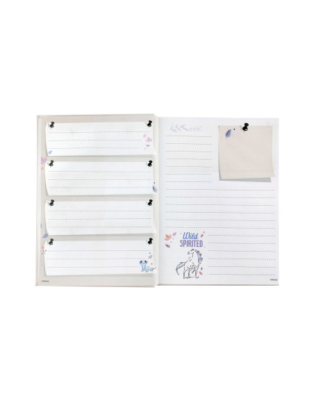 Pamiętnik z zakładką i długopisem zamykany na gumkę Kraina Lodu