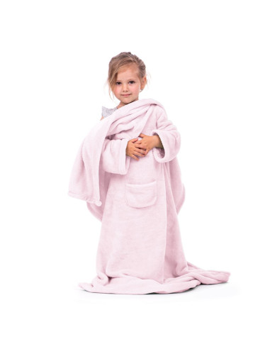 Koc dziecięcy lazykids powderpink 90 x105 cm Koc dziecięcy lazykids powderpink 90 x105 cm