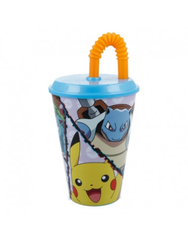 Kubek ze słomką 430 ml Pokemon