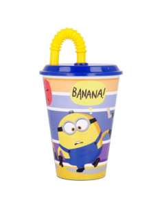 Kubek ze słomką 430 ml Minionki