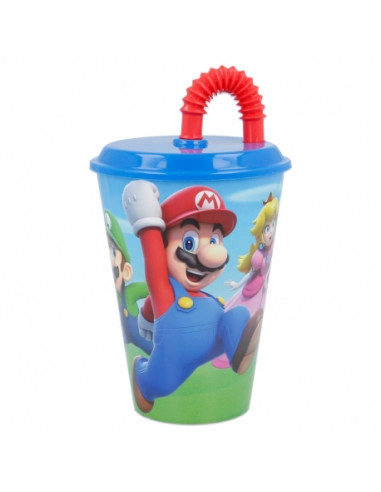 Kubek ze słomką 430 ml Super Mario