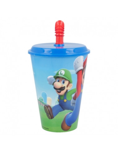 Kubek ze słomką 430 ml Super Mario Kubek ze słomką 430 ml Super Mario