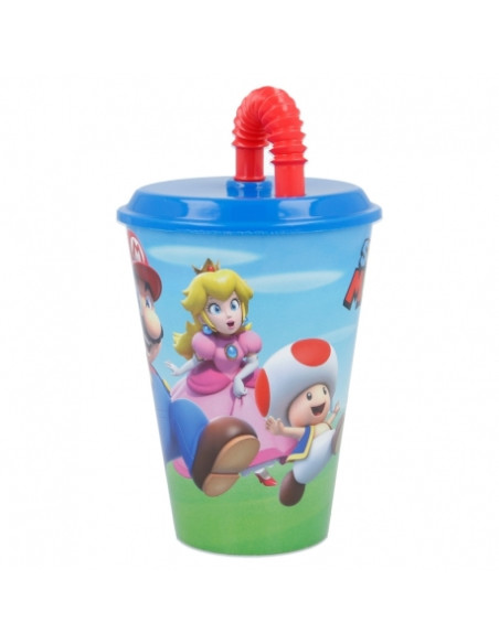 Kubek ze słomką 430 ml Super Mario