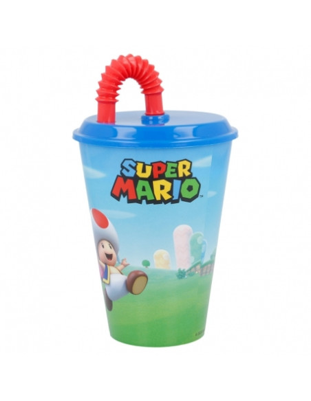 Kubek ze słomką 430 ml Super Mario