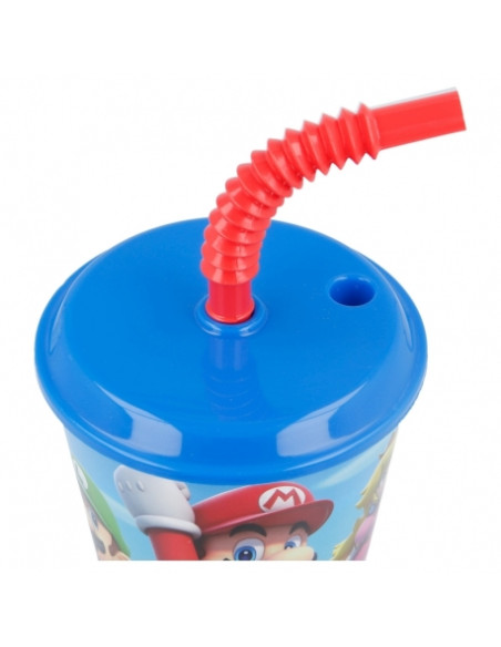 Kubek ze słomką 430 ml Super Mario