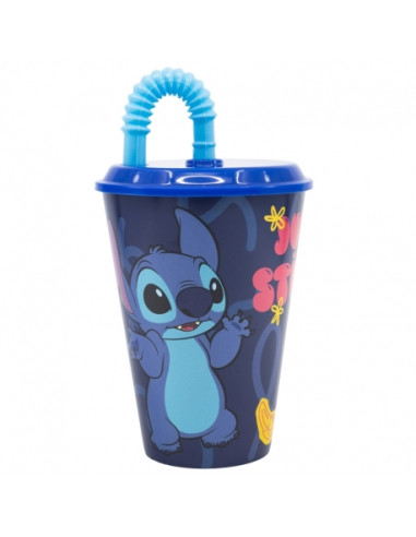 Kubek ze słomką 430 ml Stitch Kubek ze słomką 430 ml Stitch