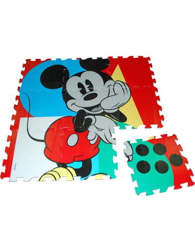 Mata piankowa puzzle z torbą Mickey Mouse