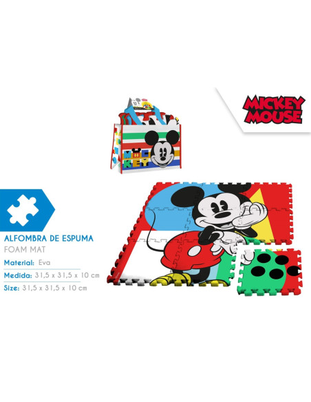 Mata piankowa puzzle z torbą Mickey Mouse