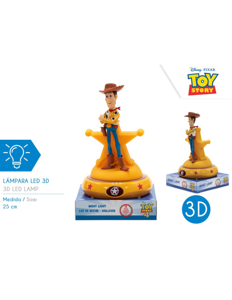 Lampka nocna LED 3D Woody Toy Story