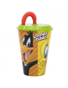 Kubek ze słomką 430 ml Zwariowane Melodie 2