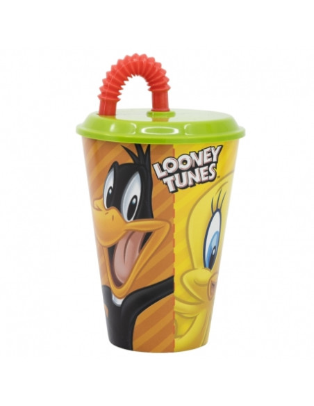 Kubek ze słomką 430 ml Zwariowane Melodie