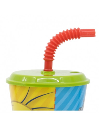 Kubek ze słomką 430 ml Zwariowane Melodie Kubek ze słomką 430 ml Zwariowane Melodie