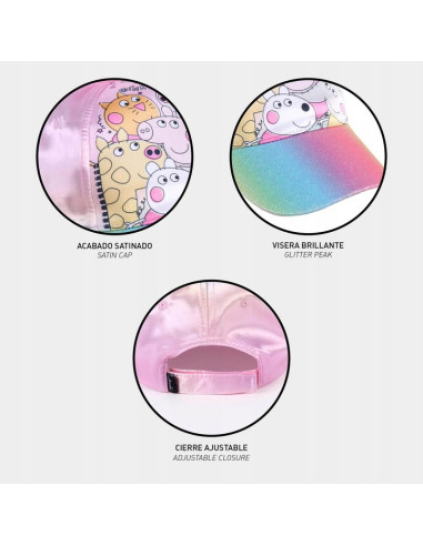 Czapka z daszkiem Świnka Peppa Czapka z daszkiem Świnka Peppa