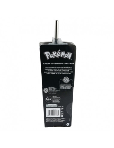 Kubek ze słomką 540 ml Pokemon