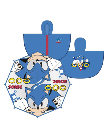 Ponczo przeciwdeszczowe chłopięce Sonic : Rozmiar: - 98/104 Ponczo przeciwdeszczowe chłopięce Sonic : Rozmiar: - 98/104