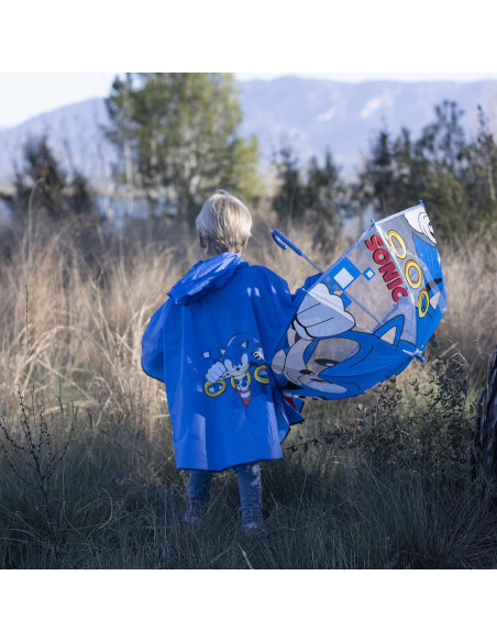 Ponczo przeciwdeszczowe chłopięce Sonic : Rozmiar: - 98/104