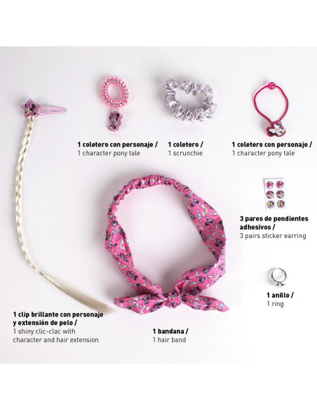 Akcesoria do włosów w pudełku Myszka Minnie