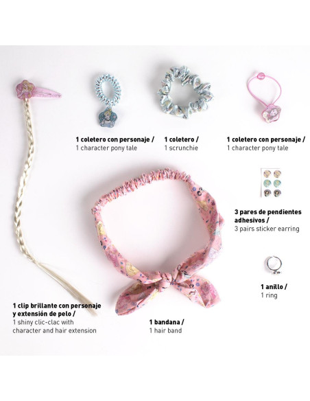 Akcesoria do włosów w pudełku Księżniczki