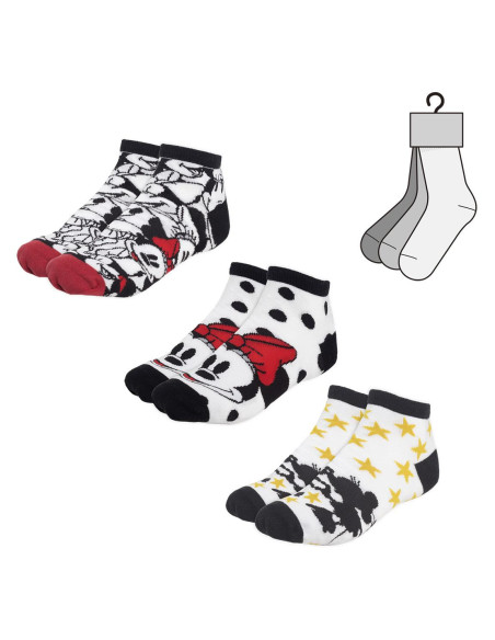 Skarpety 3 wzory Myszka Minnie rozmiar 36-40