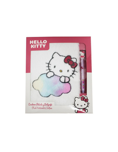 Zestaw pluszowy notes i długopis Hello Kitty