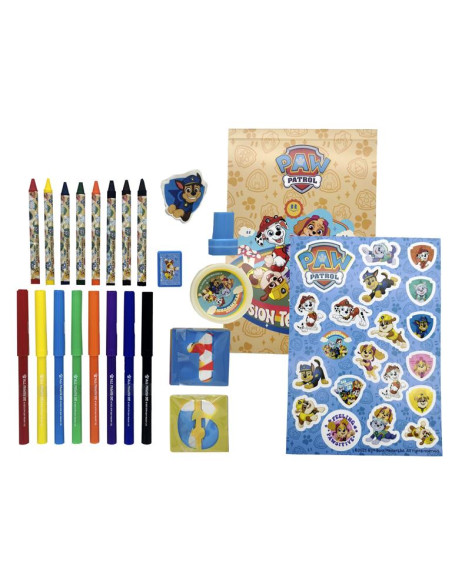 Zestaw kreatywny 42 elementy w plecaku Psi Patrol
