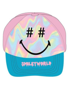 Czapka z daszkiem Smile różowa 52