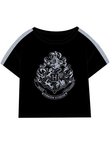 T-shirt dziewczęcy Harry Potter czarny 134