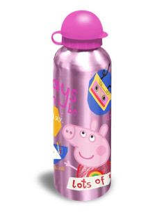 Bidon aluminiowy Świnka Peppa 500 ml różowy