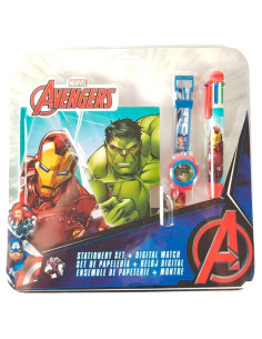 Zegarek cyfrowy + akcesoria Avengers