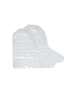 Ochraniacze obuwia foliowe wysokie białe wytrzymałe - 50 par 2