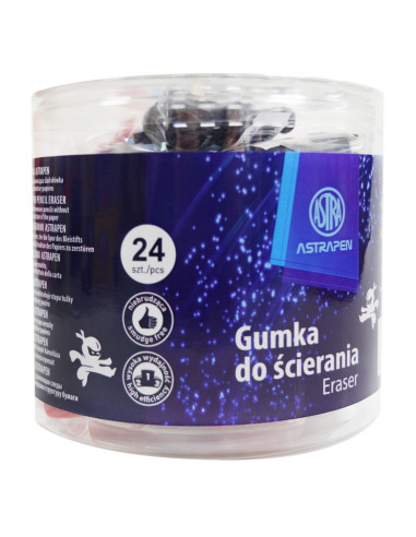 Gumka w kształcie Ninja 18 sztuk Astra czerwona Gumka w kształcie Ninja 18 sztuk Astra czerwona