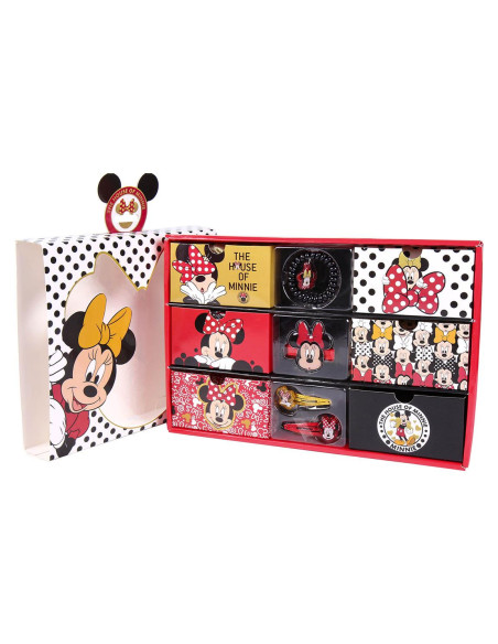 Akcesoria do włosów w pudełku Myszka Minnie