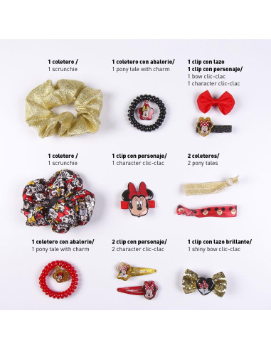 Akcesoria do włosów w pudełku Myszka Minnie