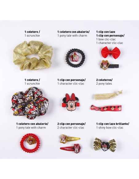 Akcesoria do włosów w pudełku Myszka Minnie